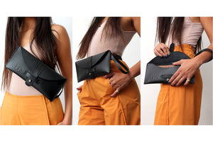 Leather Envelope Clutch