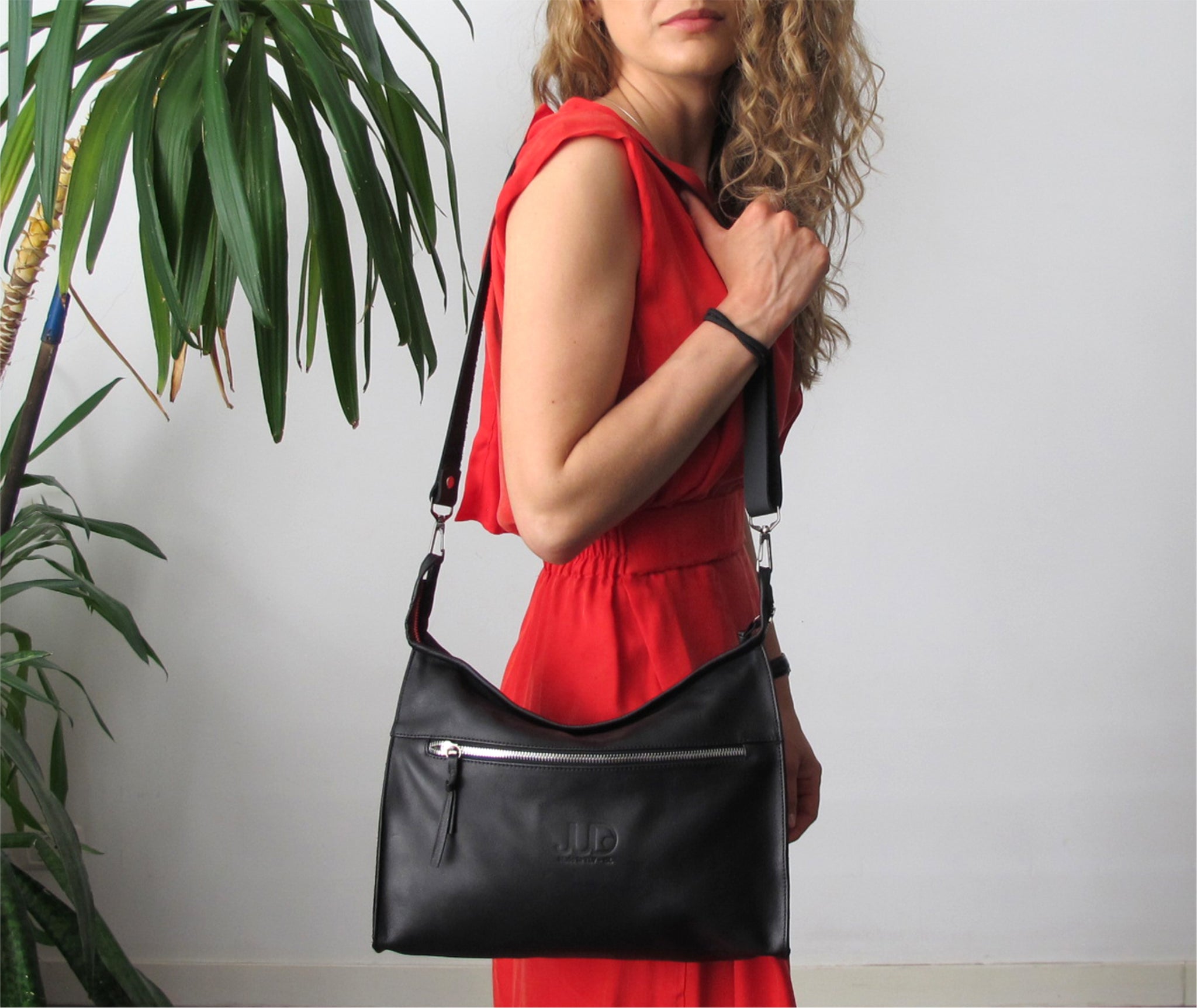 2-in-1 Leather Hobo Bag