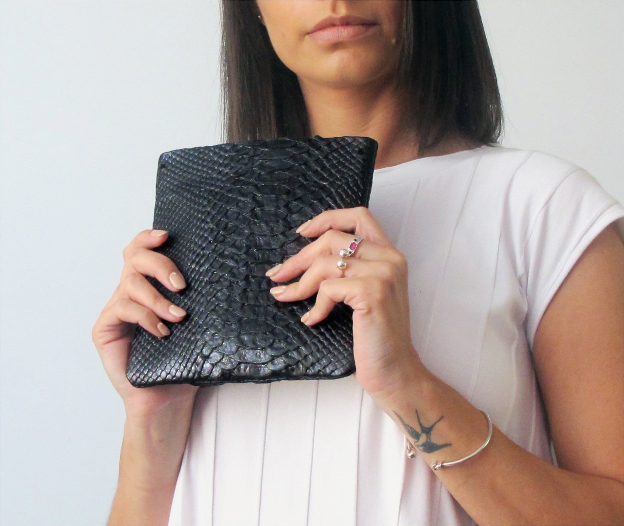 Python Emboss Mini Purse – judtlv