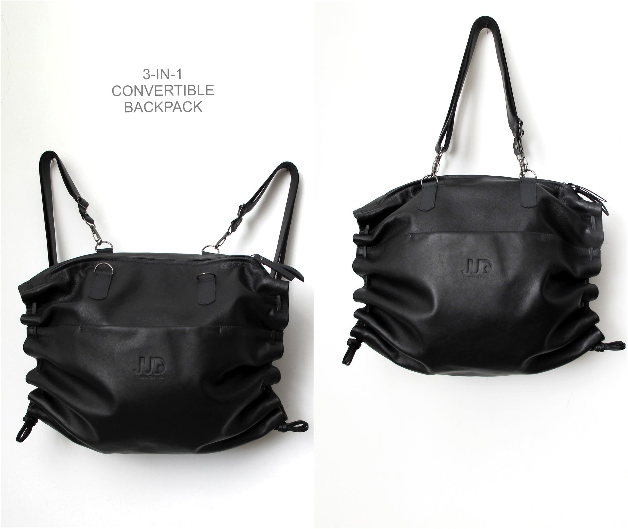 convertible backpack tote black cross body leather Hobo Bag Shoulder, & Crossbody Wear it as a backpack Miztique The Daisy Convertible Backpack