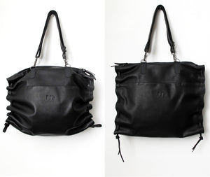 black leather convertible tote backpack 3in1 Convertible Backpack, Tote & Crossbody Bag In Soft Italian Napa Leather – judtlv