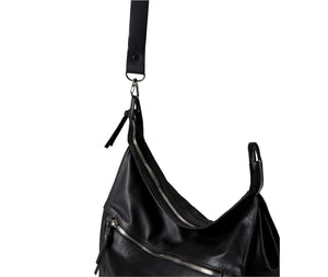 2-in-1 Leather Hobo Bag