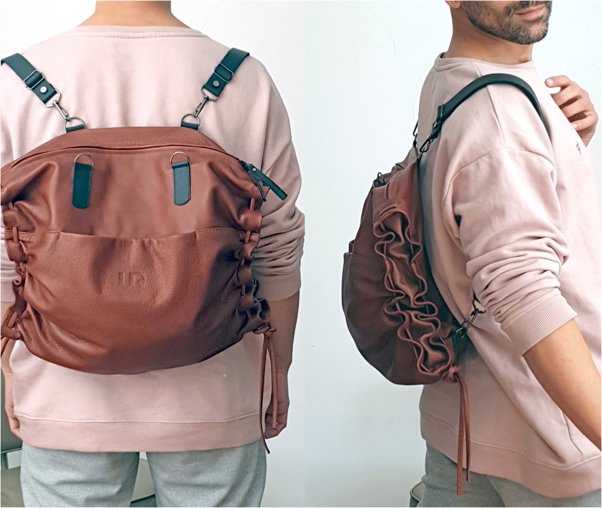 3in1 Convertible Backpack, Tote & Crossbody Bag In Soft Italian Napa Leather – judtlv 3in1 Convertible Backpack, Tote & Crossbody Bag In Soft Italian Napa Leather – judtlv