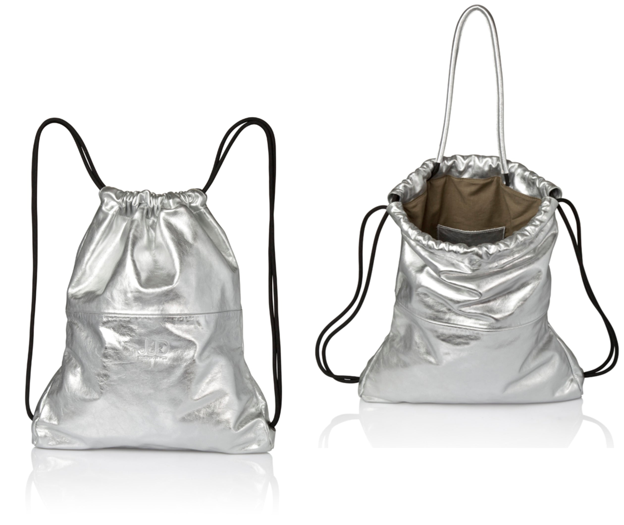 Leather Drawstring Backpack Tote, Sack bag, String Bag – judtlv