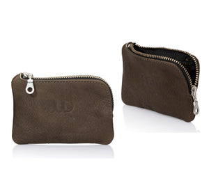 Zipper Leather Wallet