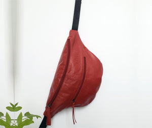 Oversize Leather Fannypack