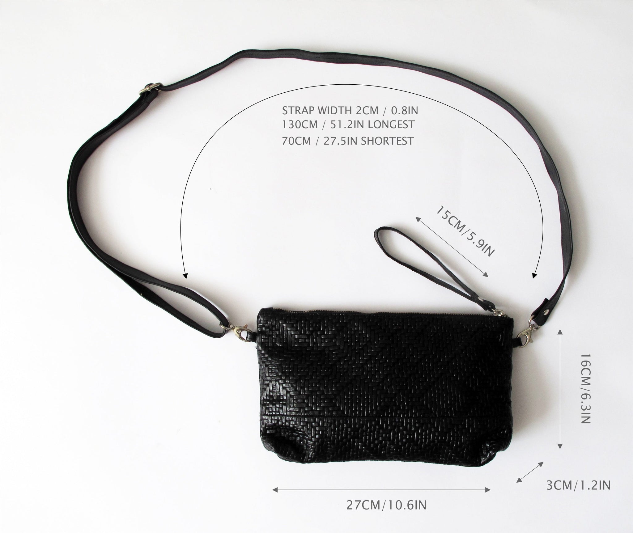 3in1 Leather Clutch Bag